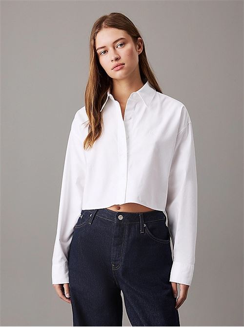 oxford ls cropped shirt CALVIN KLEIN JEANS | J20J225079YAF